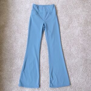 Halara High Waisted Slight Flare Back Pocket Small (4/6) Blue Pants